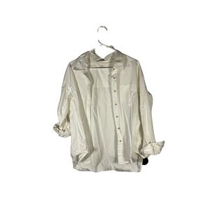 Wilfred Free Oversized Button-Up Shirt Relaxed Fit Cream XS